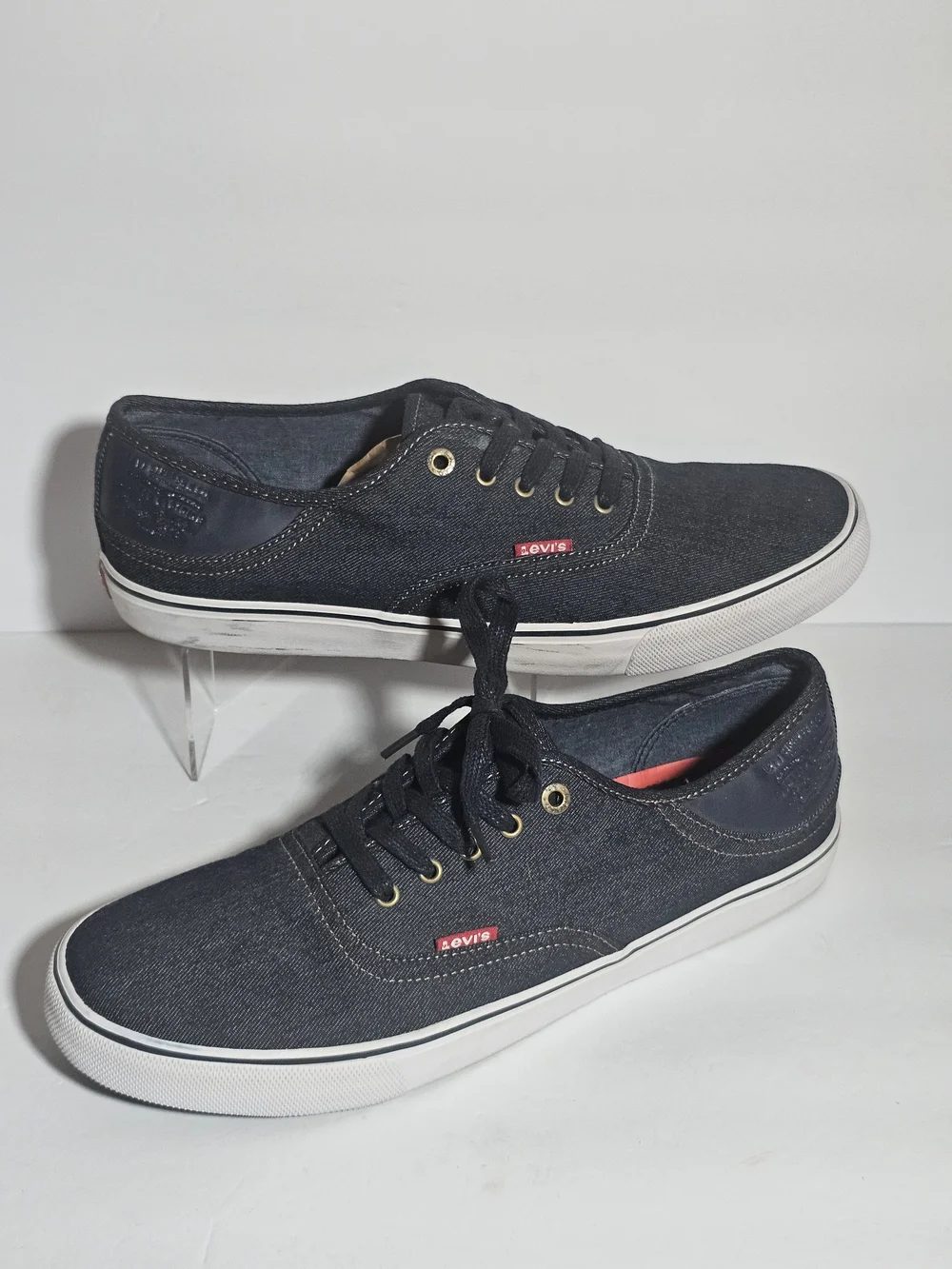 Levi's Comfort Tech Denim Sneakers Mens Size 13 Preppy Lace Up Casual Skate Shoe